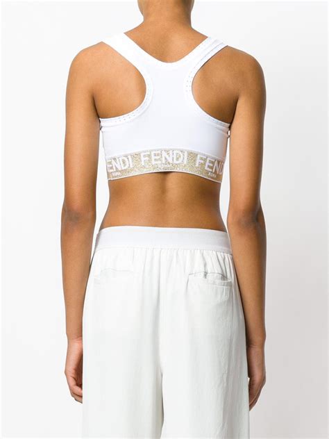 fendi white sports bra|Fendi jogging suit for women.